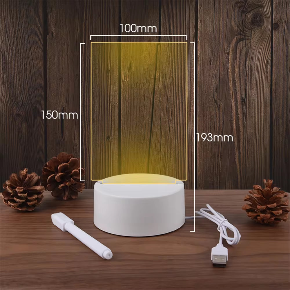 Erasable Acrylic Night Light