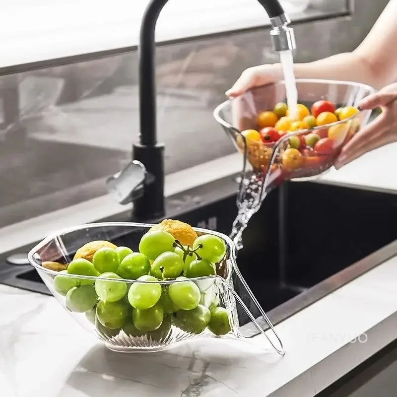 Multifunctional Vegetable Washing Drain Basket