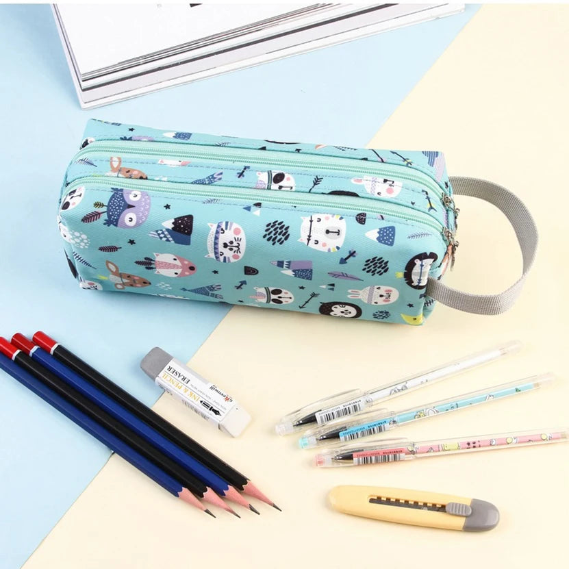 Pencil Cases Dinosaur Korean Stationery Piprnik Kawaii High Capacity Cute School Accessories Estuches Escolares Trousse Scolaire