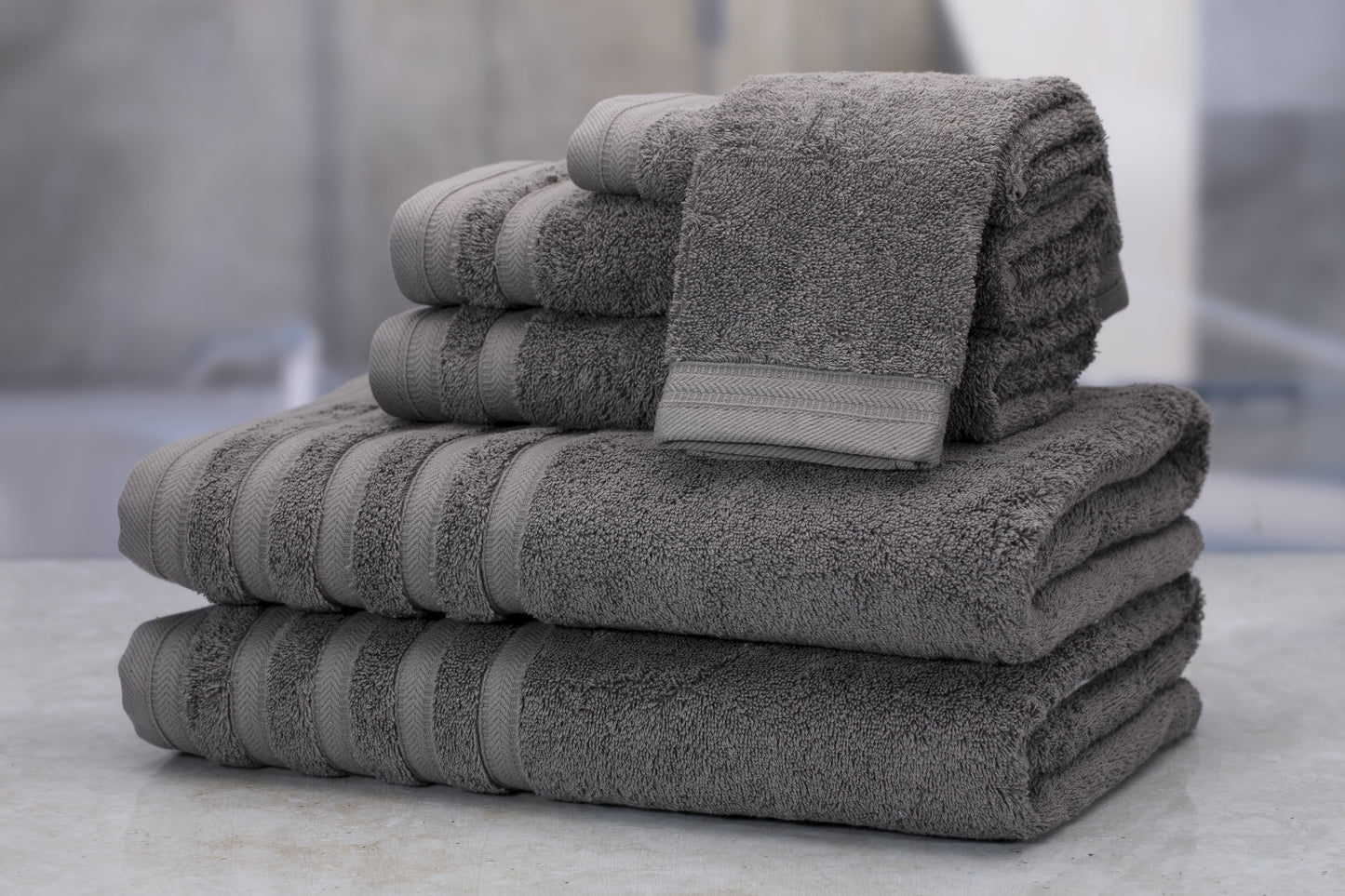 100-Percent Turkish Cotton 6-Piece Luxury Towel Set