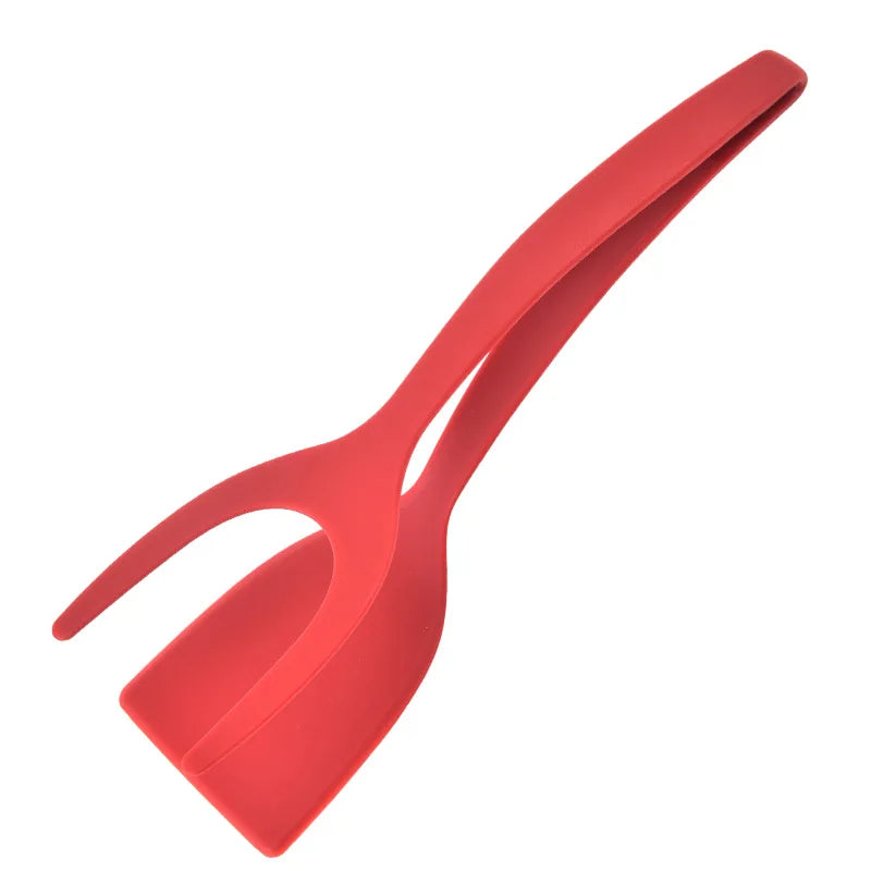 2 in 1 Nylon Grip Flip Tongs Spatula