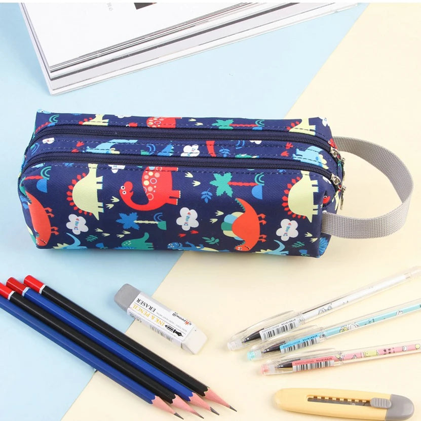 Pencil Cases Dinosaur Korean Stationery Piprnik Kawaii High Capacity Cute School Accessories Estuches Escolares Trousse Scolaire