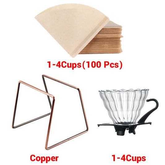 Coffee Dripper Permanent Coffee Dripper Geometric Reusable Pour over Coffee Filter Stand for Coffee Marker