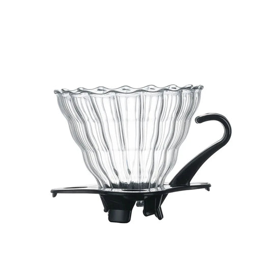 1-2 Cups Coffee Filter Set Glass Coffee Dripper Coffee Sharing Pot Brew Coffee Filter Funnel Reusable Coffee Jug Gift