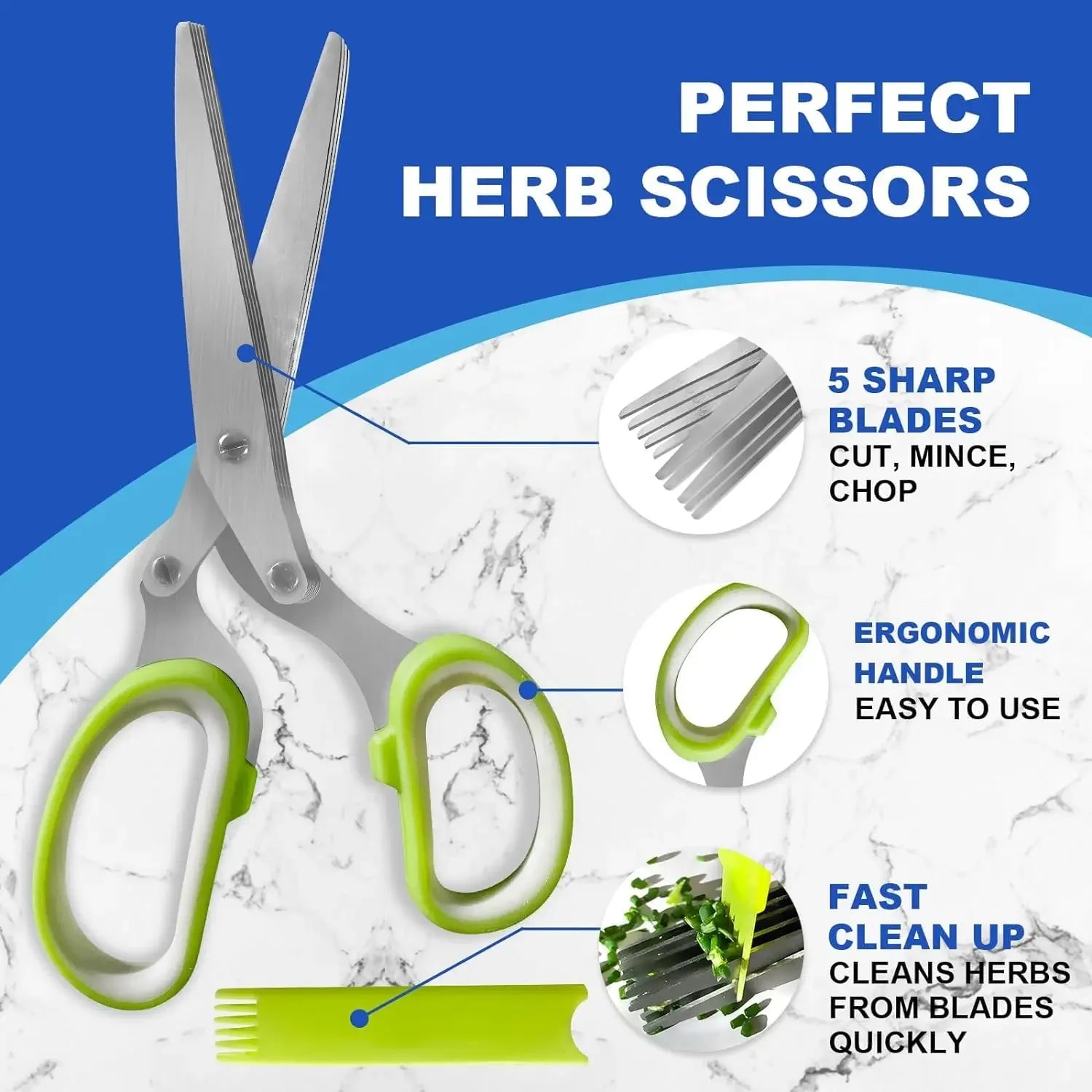 5 Blade Multi Kitchen Scissors