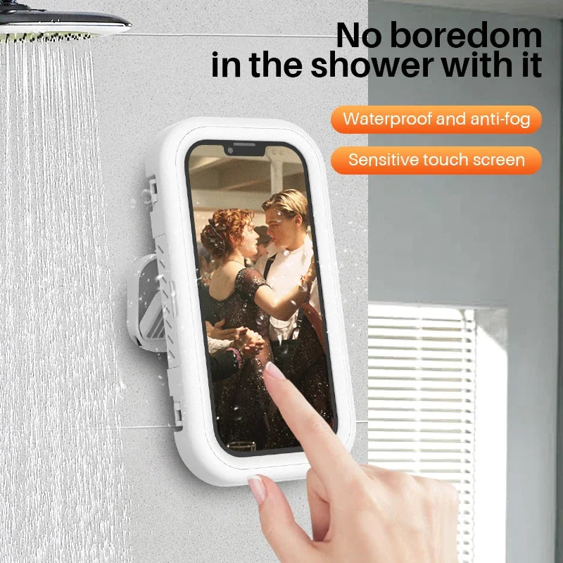 Waterproof Bathroom Wall Mount Phone Holder