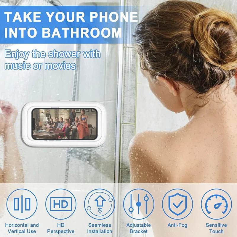 Waterproof Bathroom Wall Mount Phone Holder