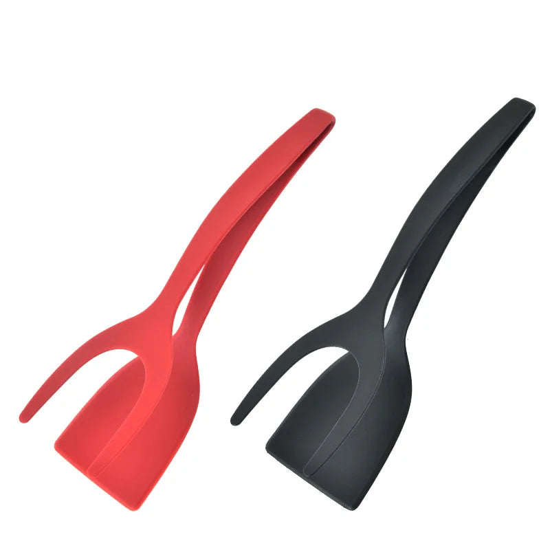 2 in 1 Nylon Grip Flip Tongs Spatula