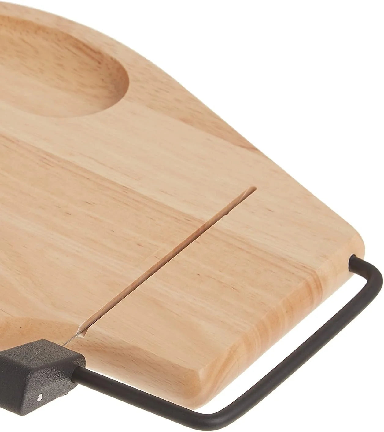 Beechwood round Contour Cheese Slicer/Server Tray (912B)